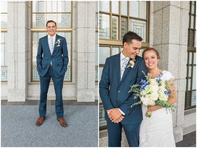 Draper LDS Temple Kelsey Ethan - Ashley DeHart Utah Wedding Photographer