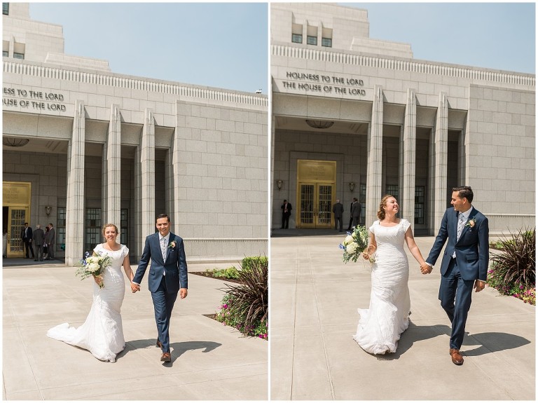 Draper LDS Temple Kelsey Ethan - Ashley DeHart Utah Wedding Photographer