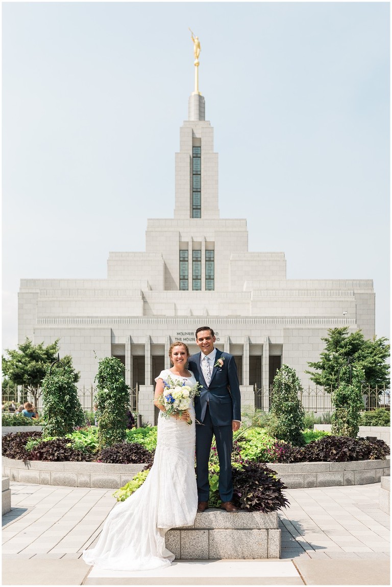 Draper LDS Temple Kelsey Ethan - Ashley DeHart Utah Wedding Photographer