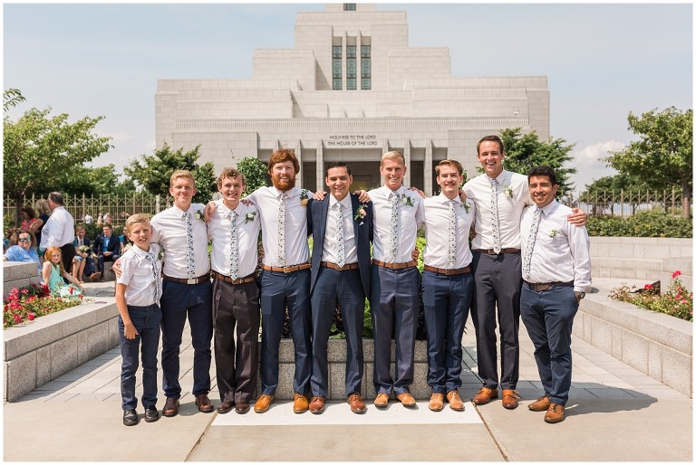 Draper LDS Temple Kelsey Ethan - Ashley DeHart Utah Wedding Photographer