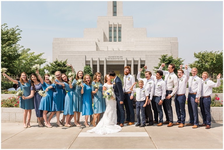 Draper LDS Temple Kelsey Ethan - Ashley DeHart Utah Wedding Photographer