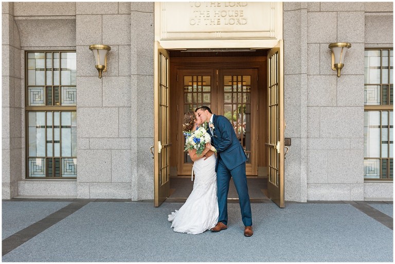 Draper LDS Temple Kelsey Ethan - Ashley DeHart Utah Wedding Photographer