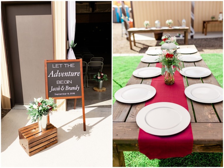Navy and burgundy backyard wedding - Ashley DeHart Photography, Utah Wedding Photographer