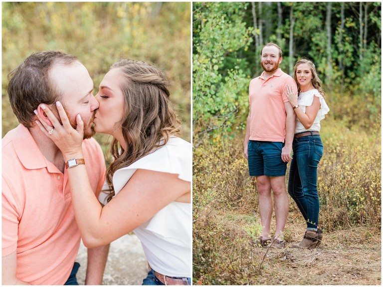 Park City Fall Engagement Wedding at Empire Pass - Ashley DeHart Photography