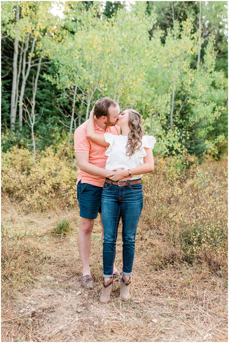 Park City Fall Engagement Wedding at Empire Pass - Ashley DeHart Photography