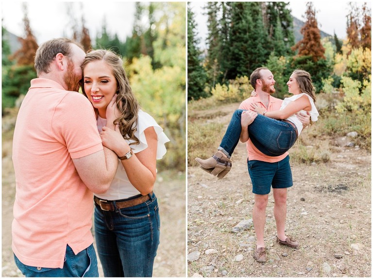 Park City Fall Engagement Wedding at Empire Pass - Ashley DeHart Photography
