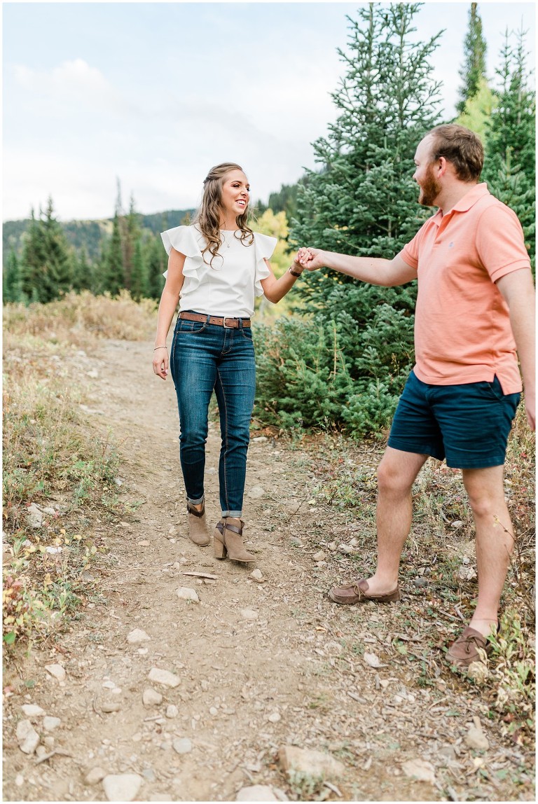 Park City Fall Engagement Wedding at Empire Pass - Ashley DeHart Photography