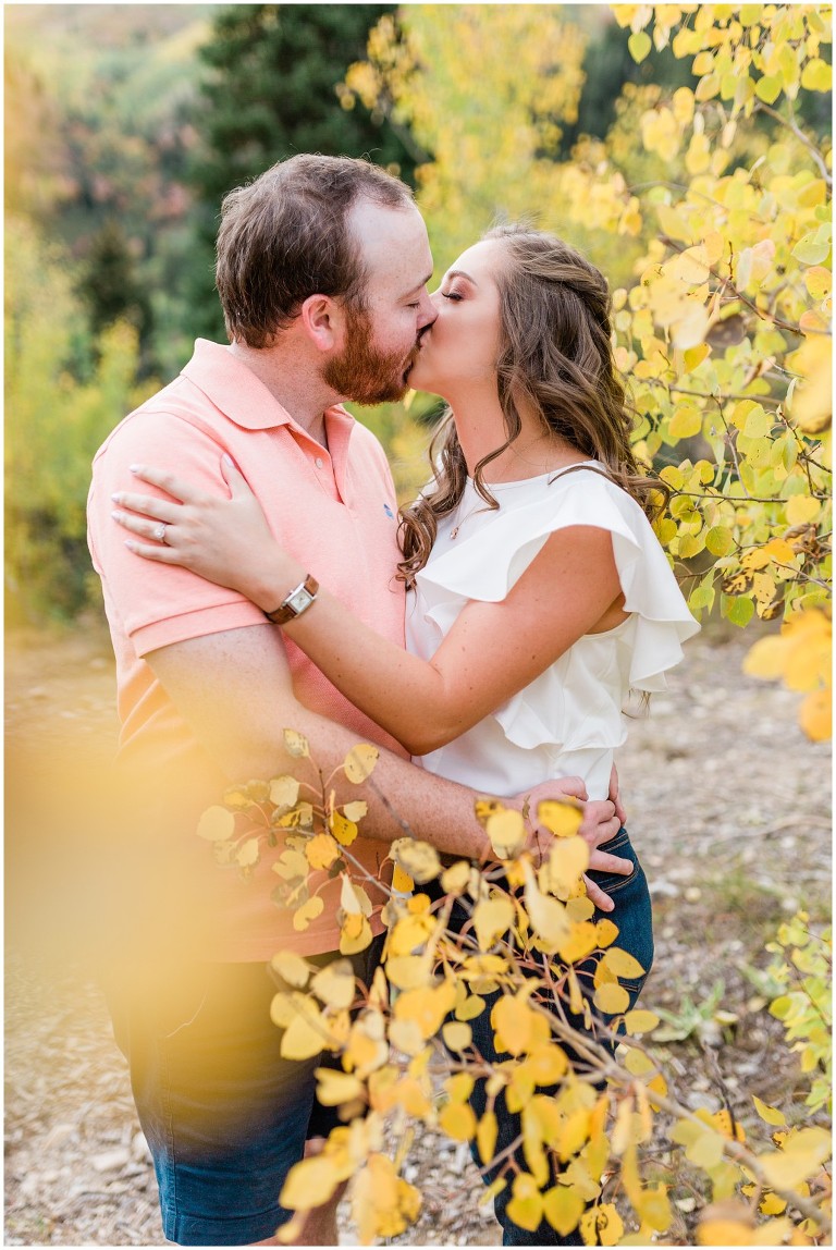 Park City Fall Engagement Wedding at Empire Pass - Ashley DeHart Photography