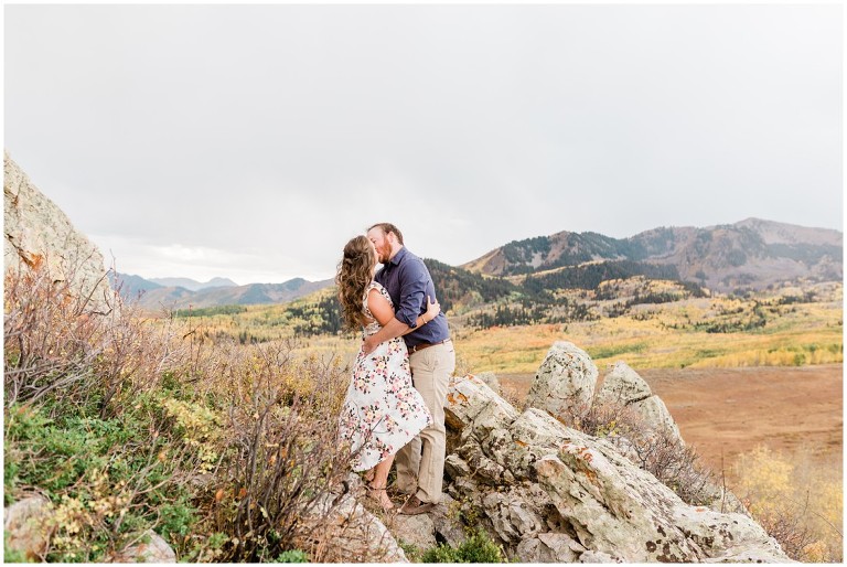 Park City Fall Engagement Wedding at Empire Pass - Ashley DeHart Photography