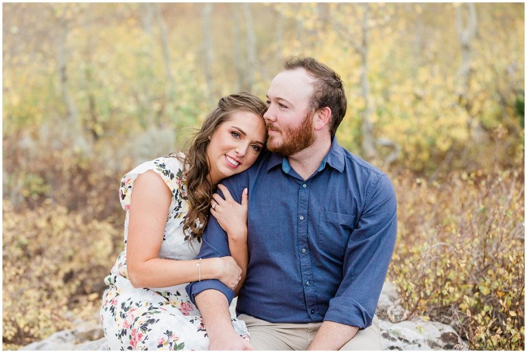Park City Fall Engagement Wedding at Empire Pass - Ashley DeHart Photography