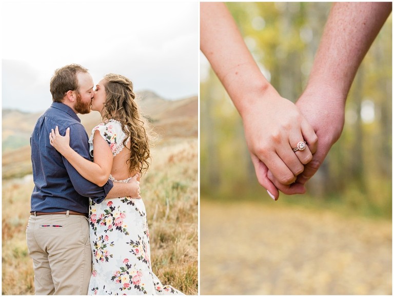 Park City Fall Engagement Wedding at Empire Pass - Ashley DeHart Photography