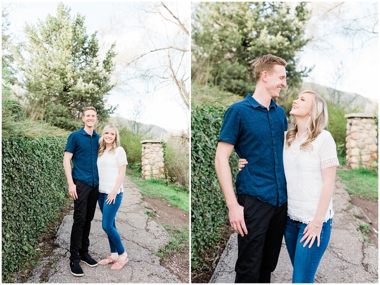 Spring Blossoms Engagement Session at Utah State Capitol, Utah Wedding Photographer Ashley DeHart