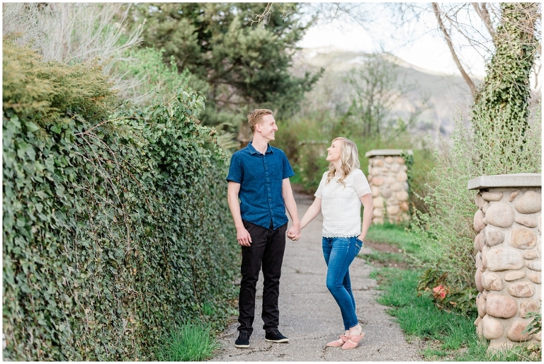 Spring Blossoms Engagement Session at Utah State Capitol, Utah Wedding Photographer Ashley DeHart