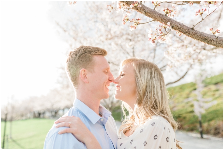 Spring Blossoms Engagement Session at Utah State Capitol, Utah Wedding Photographer Ashley DeHart