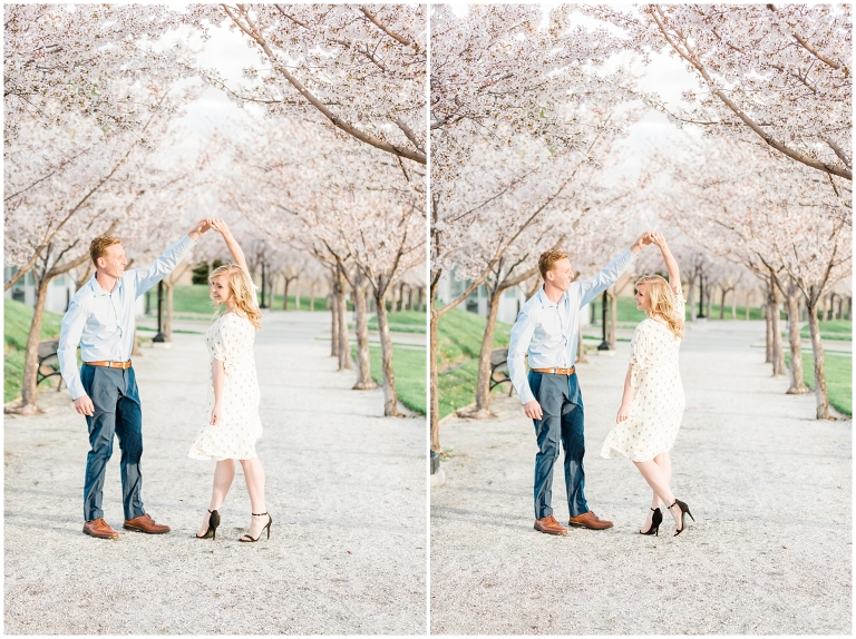 Spring Blossoms Engagement Session at Utah State Capitol, Utah Wedding Photographer Ashley DeHart