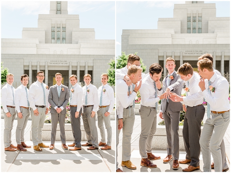Draper LDS Temple Wedding, Backyard Reception at Barbwire and Lace, Ashley DeHart Photography