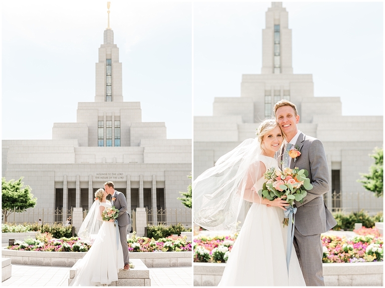 Draper LDS Temple Wedding, Backyard Reception at Barbwire and Lace, Ashley DeHart Photography