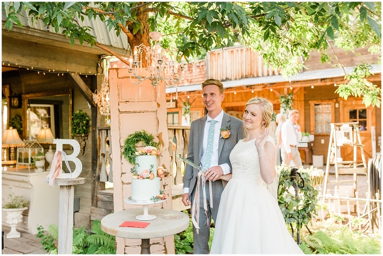 Draper LDS Temple Wedding, Backyard Reception at Barbwire and Lace, Ashley DeHart Photography