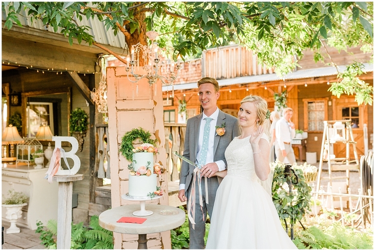 Draper LDS Temple Wedding, Backyard Reception at Barbwire and Lace, Ashley DeHart Photography