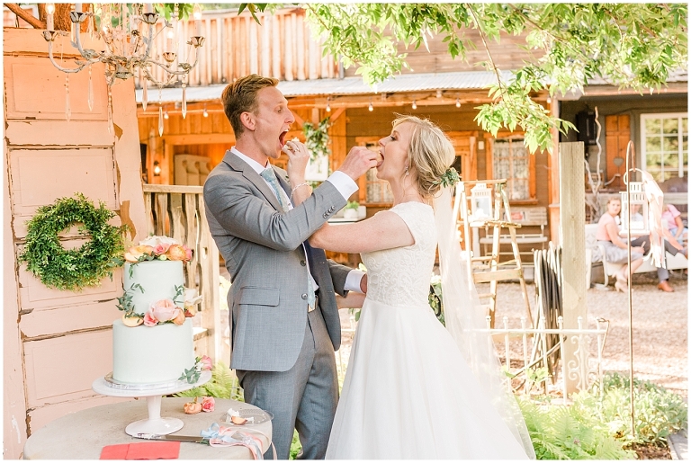 Draper LDS Temple Wedding, Backyard Reception at Barbwire and Lace, Ashley DeHart Photography