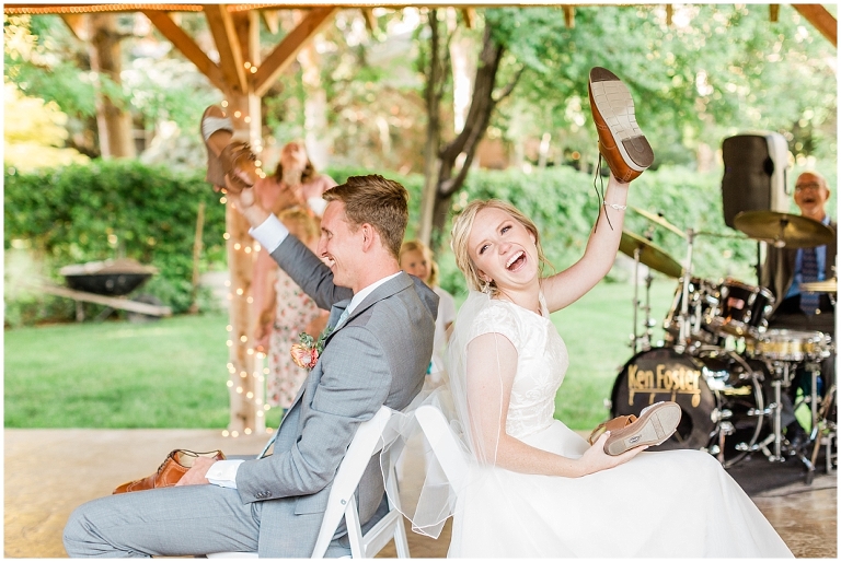 Draper LDS Temple Wedding, Backyard Reception at Barbwire and Lace, Ashley DeHart Photography