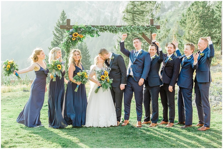 navy and gold wedding at Alta Peruvian