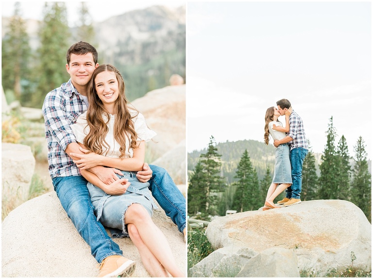 utah mountain engagement session