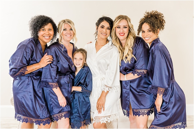 Bridesmaids robes at Oak Hills, Utah Wedding Photographer