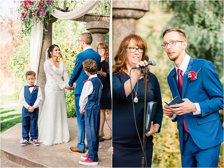 sweet, tender vow exchange at Oak Hills Utah