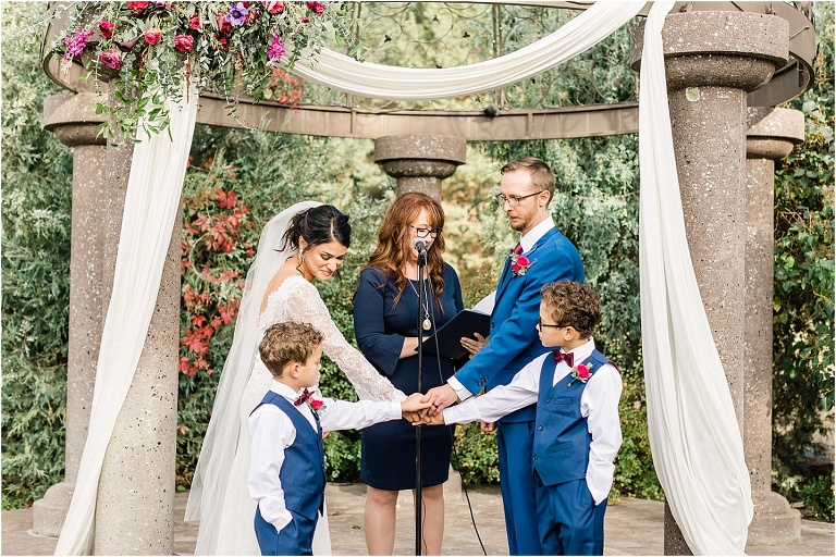 Tying the knot as a family of four at Oak Hills, Captured by Ashley DeHart Photography