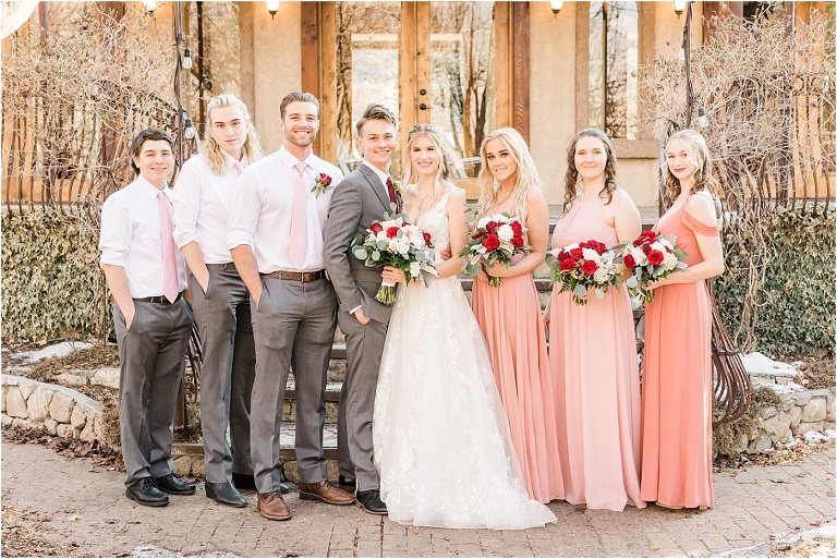 Bridal Party - Bridesmaids and Groomsmen at Wadley Farms