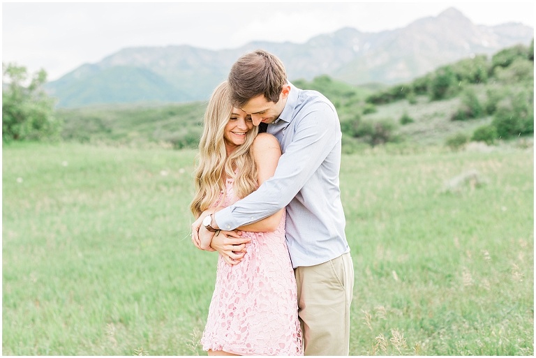 snow basin engagement session