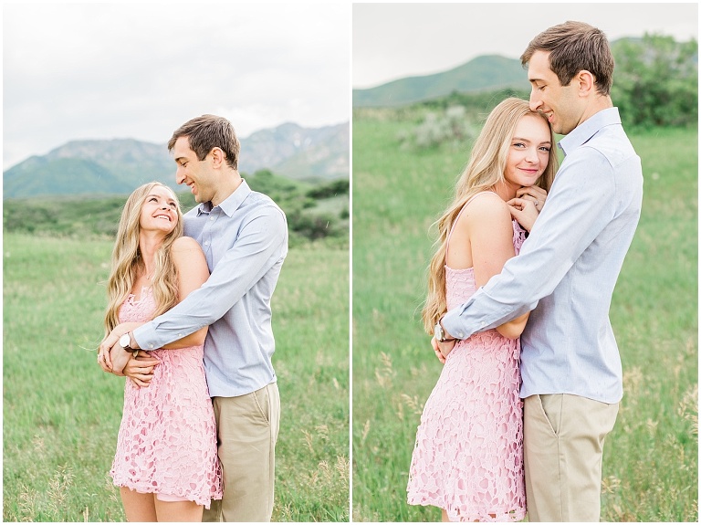 snow basin engagement session