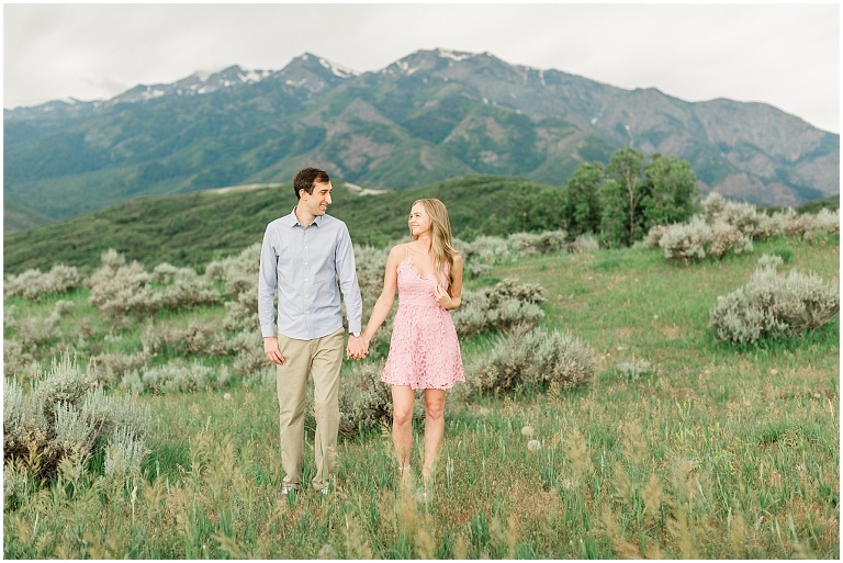 snow basin engagement session
