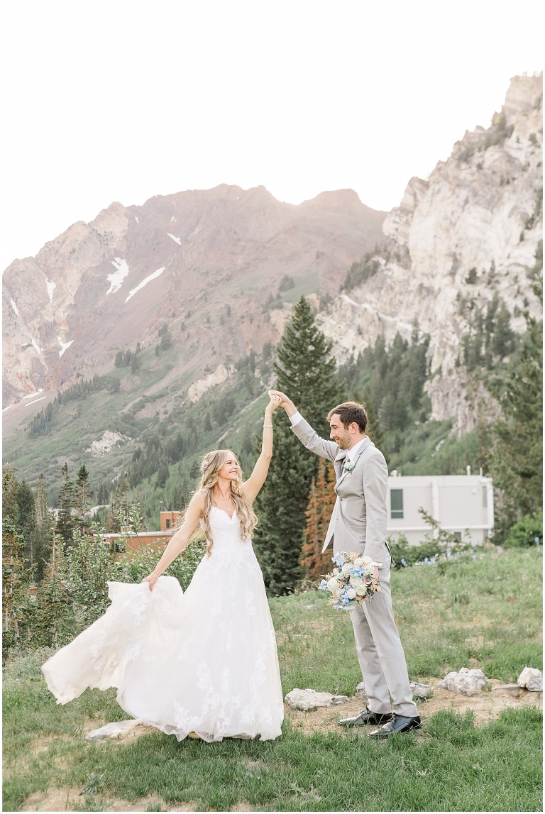 utah mountain wedding at Alta Peruvian Lodge