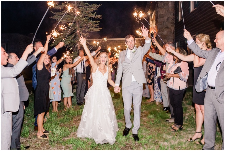 sparkler exit at Alta Peruvian Lodge
