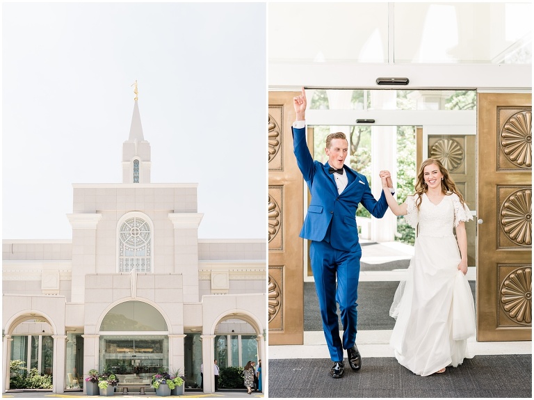 Bountiful Temple Wedding - Ashley DeHart Utah Wedding Photographer