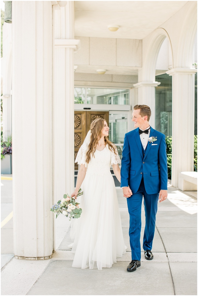 Bountiful Temple Wedding - Ashley DeHart Utah Wedding Photographer