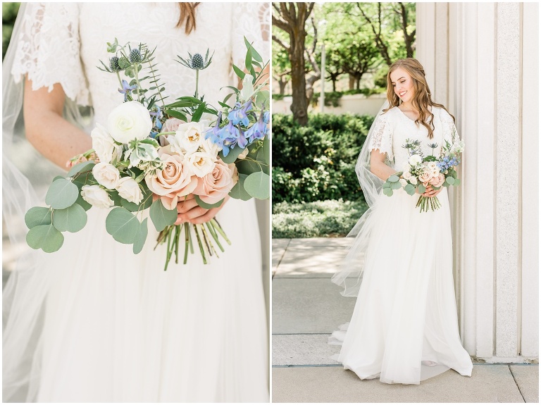 Bountiful Temple Wedding - Ashley DeHart Utah Wedding Photographer