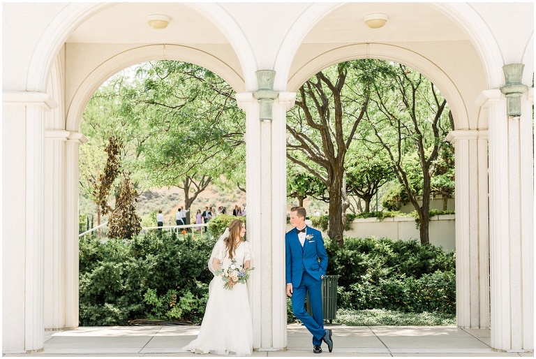 Bountiful Temple Wedding - Ashley DeHart Utah Wedding Photographer