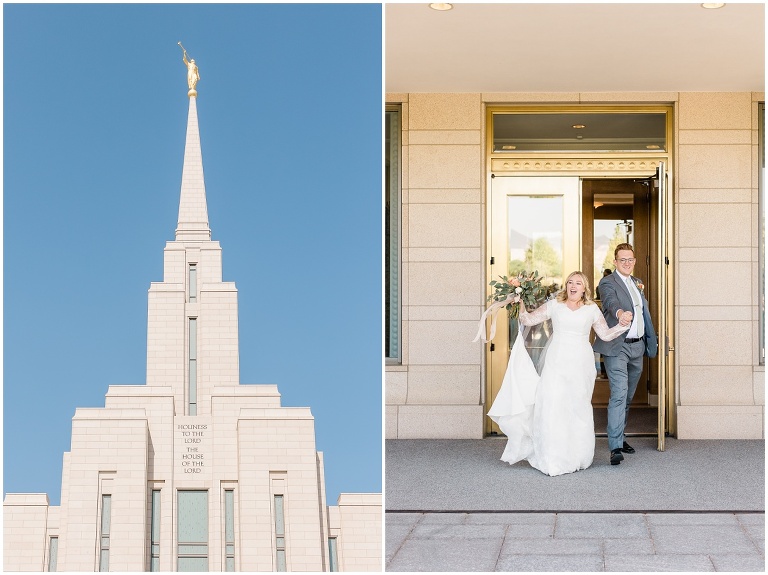 Oquirrh Mountain Temple Wedding - Ashley DeHart Utah Wedding Photographer