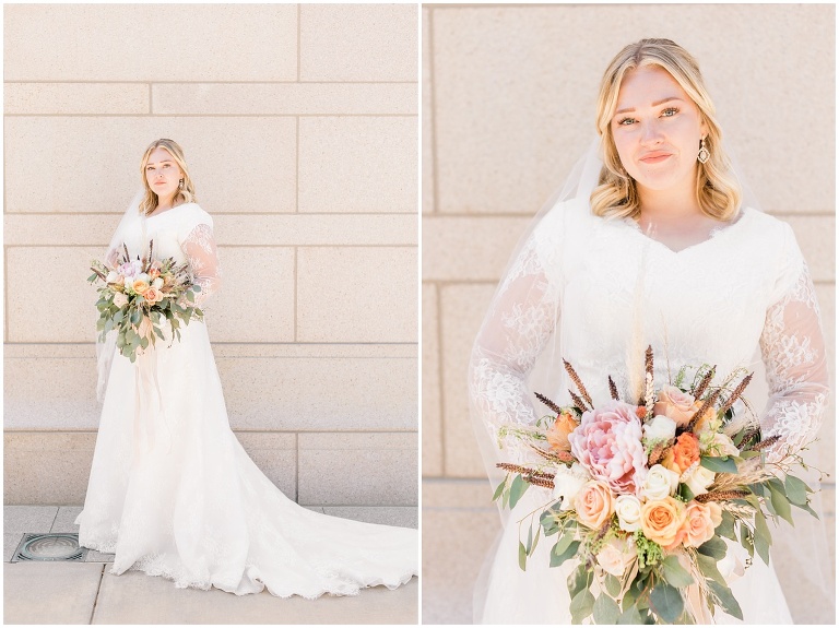 Oquirrh Mountain Temple Wedding - Ashley DeHart Utah Wedding Photographer