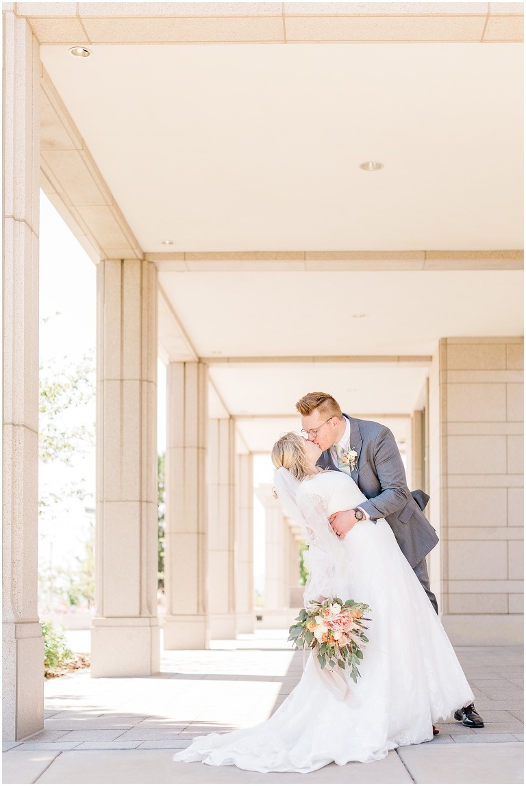 Oquirrh Mountain Temple Wedding - Ashley DeHart Utah Wedding Photographer