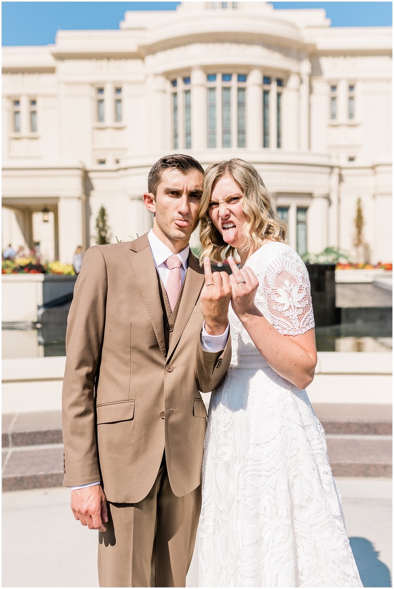 Payson Temple Summer Wedding - Utah Wedding Photographer
