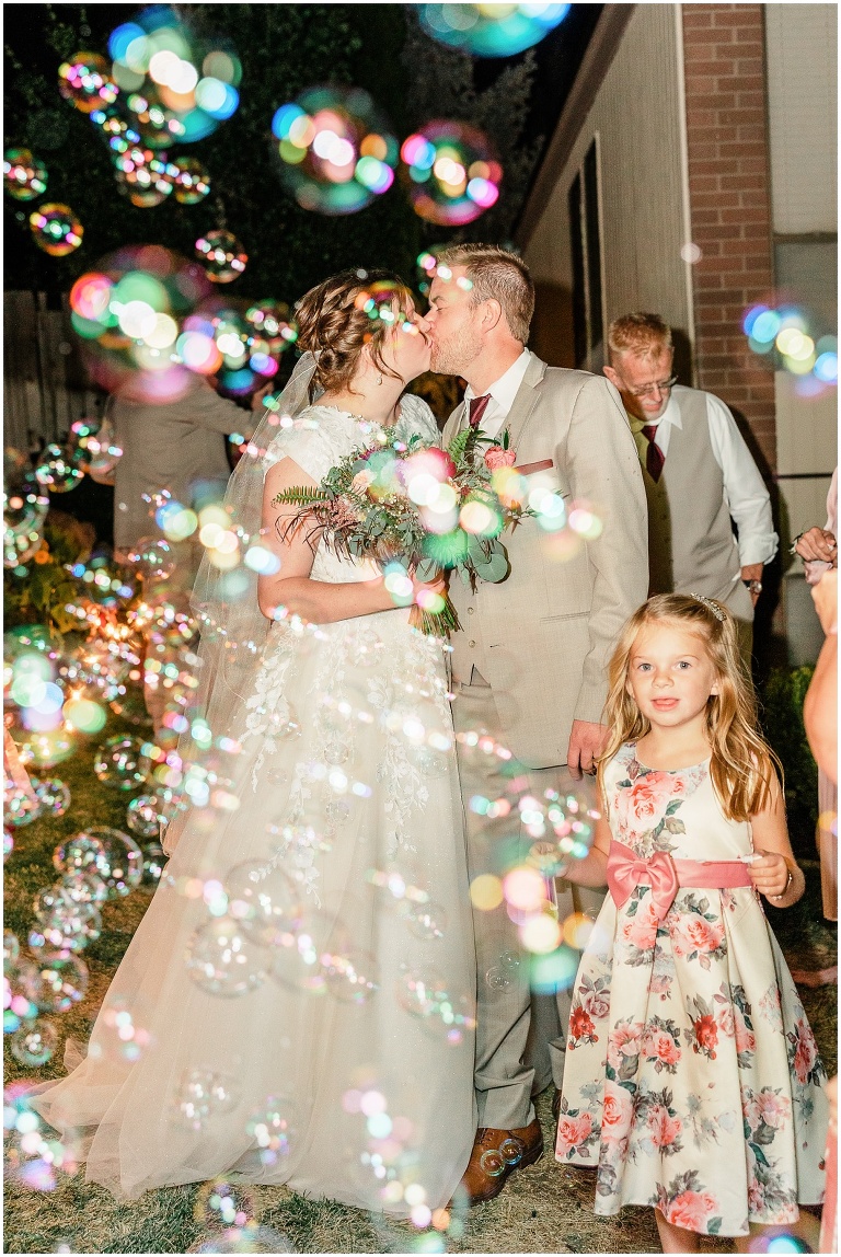 burgundy and rose gold backyard wedding, utah wedding photographer