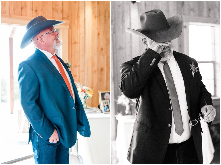 first look with bride's dad, utah wedding photographer
