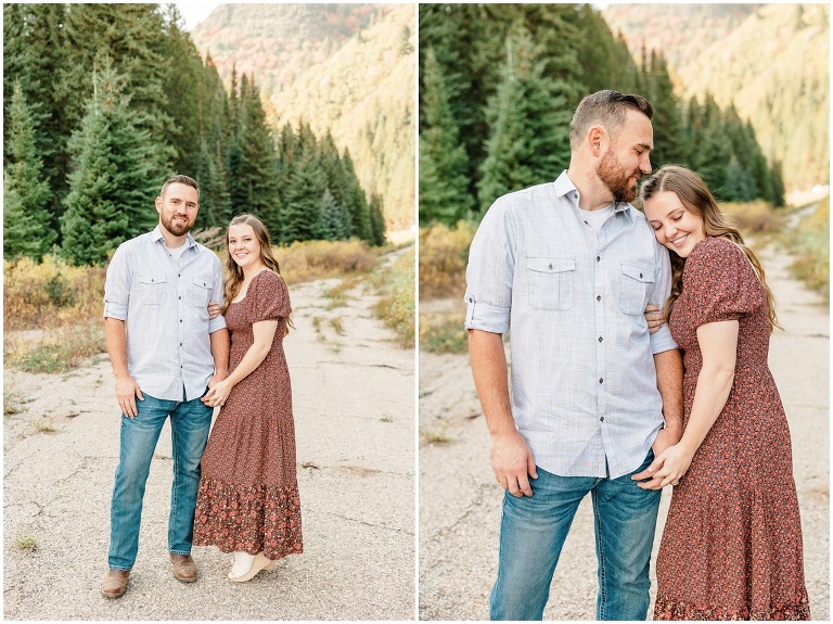 Jordan Pines Fall Engagement session with Ashley DeHart Photography, Utah Wedding Photographer