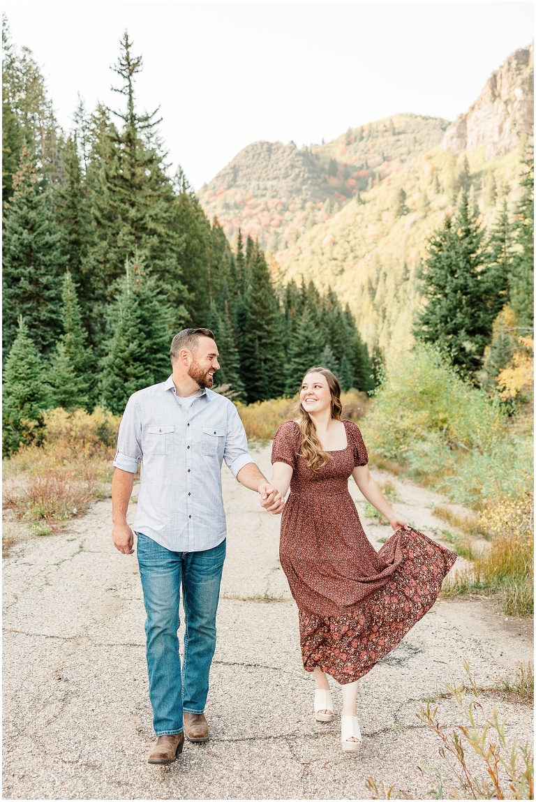 Jordan Pines Fall Engagement session with Ashley DeHart Photography, Utah Wedding Photographer