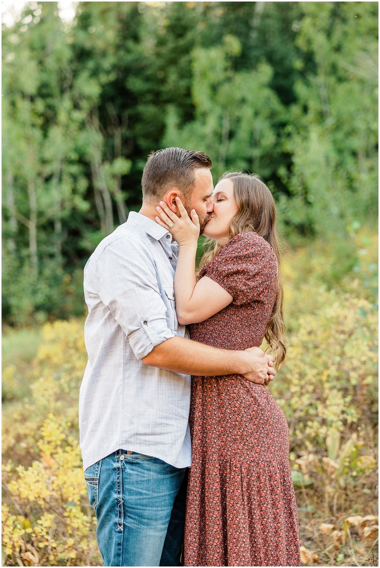Jordan Pines Fall Engagement session with Ashley DeHart Photography, Utah Wedding Photographer
