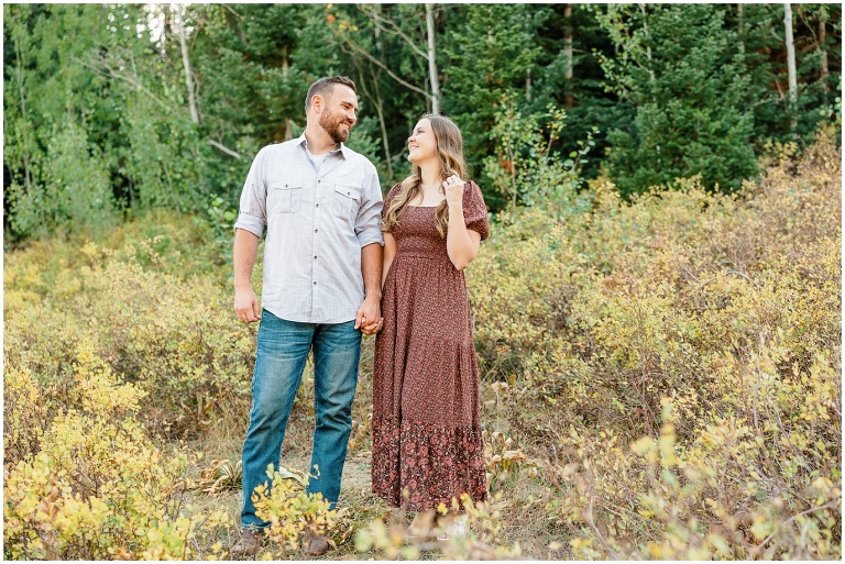 Jordan Pines Fall Engagement session with Ashley DeHart Photography, Utah Wedding Photographer